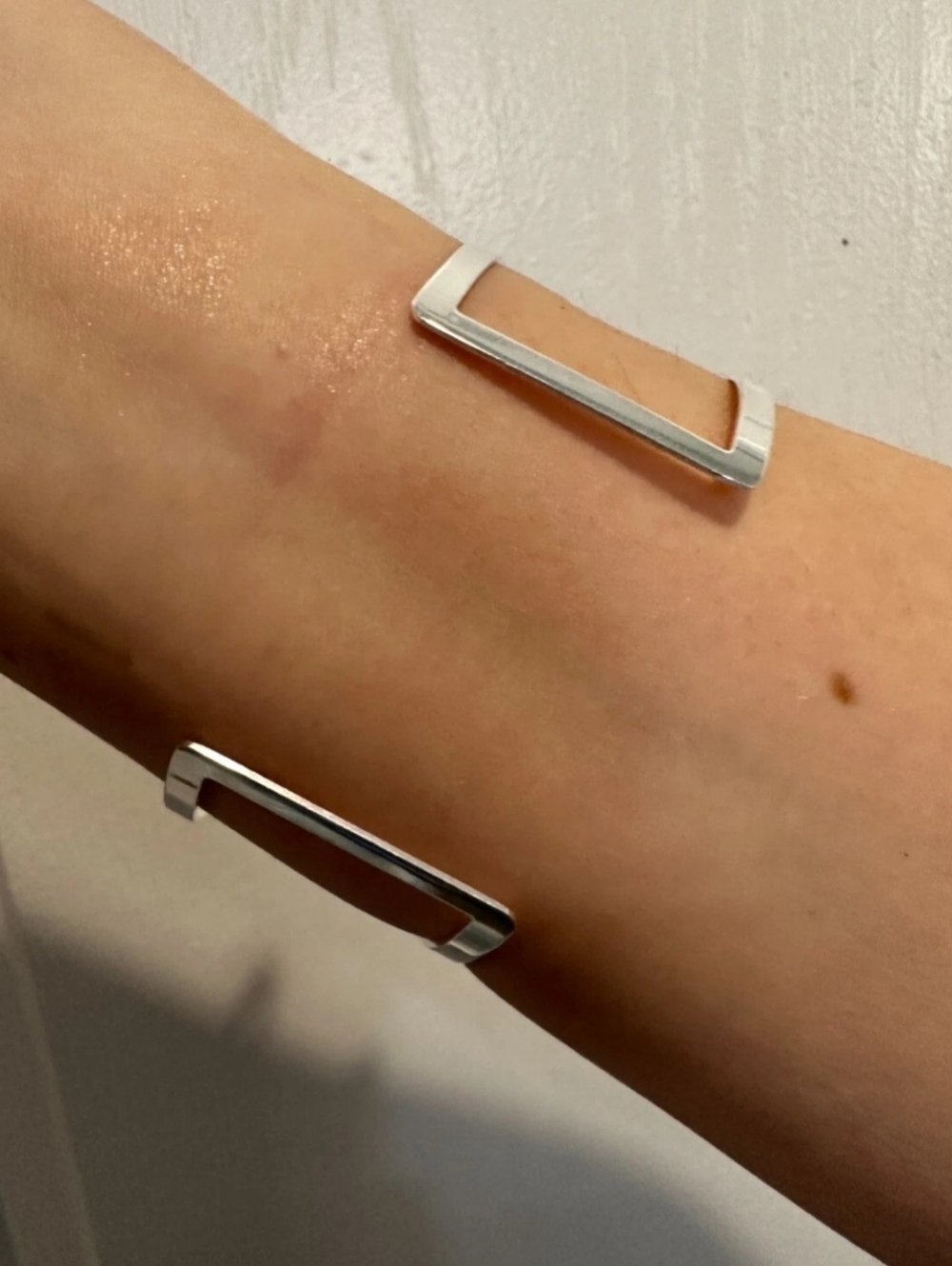 Solid 925 Sterling Silver Plain 1.5" Wide Classic Cuff Bangle Bracelet NEW - Picture 4 of 8